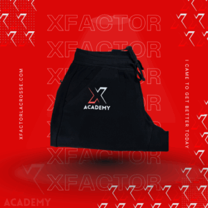 Black XFactor Lacrosse fleece sweatpants